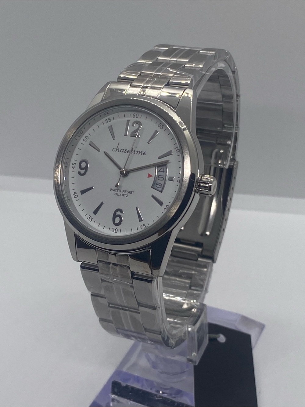 Chasetime Silver Quartz Men's Watch